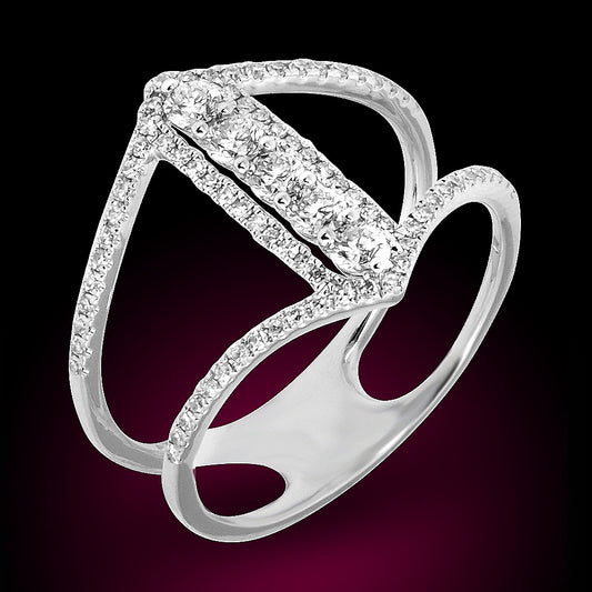 14Kw Diamond Ring Set With 0.53Ct Diamonds