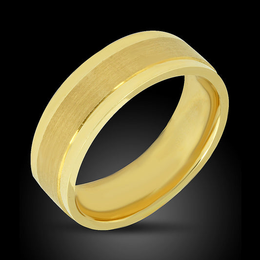 14K Yellow Gold Men’s Wedding Band